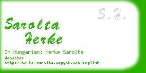 sarolta herke business card